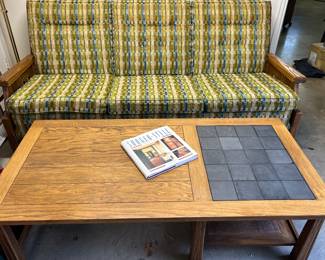 Ranch Oak Sofa sleeper and coffee table 