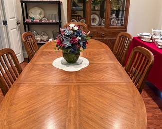 Drexel dining table 
Drexel hutch 