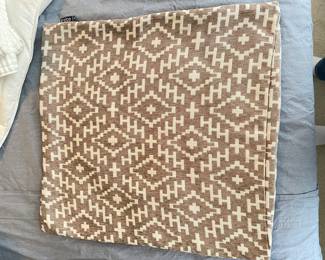 Beige & creme Elite pillow cover, 20" x 20", was $12, NOW $9