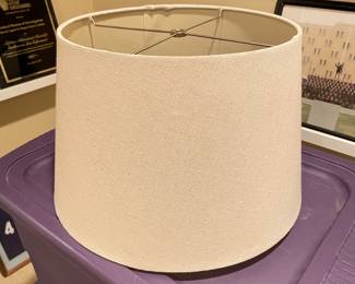 Tan Linen Lamp shade #4, 15"D x 9.5"H,  was $18, NOW $10