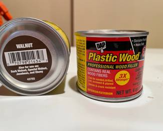 Pair of DAP Wood filler in Walnut finish, $8