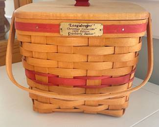 Longaberger Cranberry basket, was $20, NOW $14