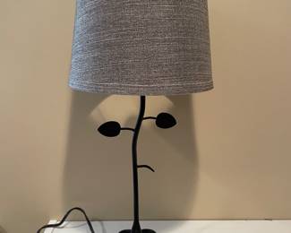 Metal leaf base lamp, 22"H,  was $20, NOW $14