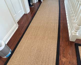 Sea Grass Runner with Black trim, 3'W x 13'L,  $75