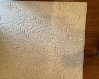 Additional closeup view of cream area rug ~