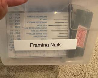 Framing Nails > See next pic> 