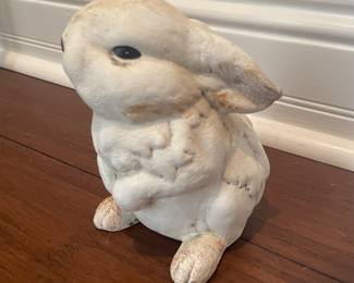 White bunny, 6"H,  was $12, NOW $9