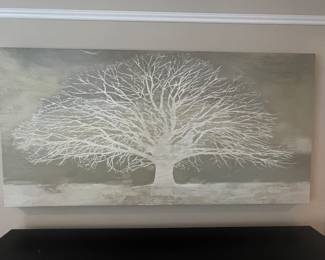 Sage colored tree picture, 48"W x 24"H,  was $48, NOW $38