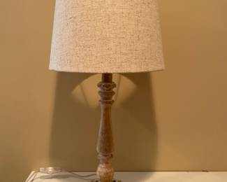 Natural carved base lamp, 22"H,  was $22, NOW $18