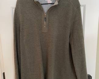 Carbon2Cobalt 1/4 zip jersey lined long sleeve sweater,  100% cotton, Size Large,  was $15, NOW $10