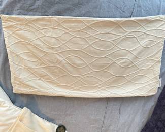 Calvin Klein creme pillow cover, 27"W x 14"H,  was $15, NOW $10