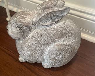 Grey and white bunny, 10"W x 8"D x 8"H,  $20