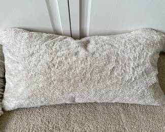 Off white/tan push pillow, 24"W x 10"H,  was $22, NOW $15