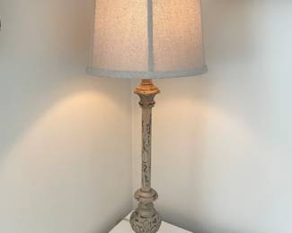 Distressed driftwood color table lamp, -2 available - , 31"H,  was $32 each, NOW $26 each