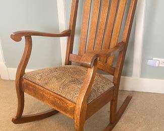 Vtg rocking chair, 26"W x 36"D x 40"H,  was $65, NOW $38