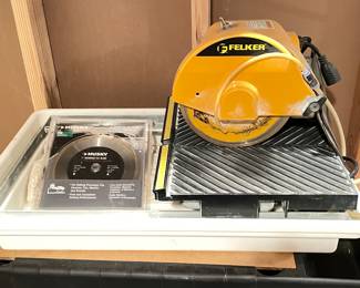 Felker Wet Dry Tile Saw +,  was $95, NOW $70
