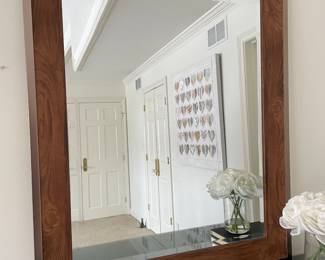 Brown beveled mirror, 30"W x 36"H,  was $36, NOW $29 