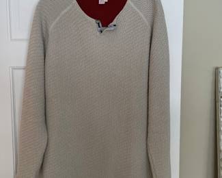 Carbon2Cobalt tan 2 button sweater,  Size Large was $15, NOW $9