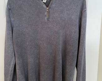 32 Bar Blues 1/4 zip blue/grey 1/4 zip sweater,  was $10, NOW $6