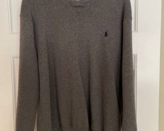 Grey Polo by Ralph Lauren XL sweater,  was $10, NOW $6