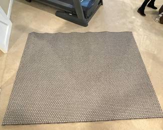 Outdoor Grey woven rug, 6' x 5',  was $48, NOW $35