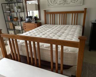 Queen size headboard/footboard/frame, $225