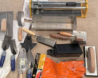 Tile cutter & Accessories, $38