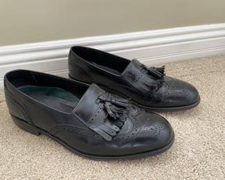 Black tassel men's shoes, Size 9,  was $38, NOW $24