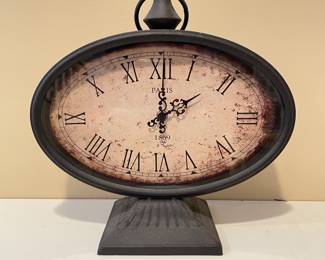 Clock with Paris, 1869 face, repro, 11"W x 12"H,  $20