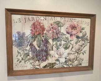 Le Jardin framed print, 39" x 27"H, was $48, NOW $38