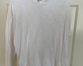 32 Bar Blues v neck light weight long sleeve white shirt, was $9, NOW $6