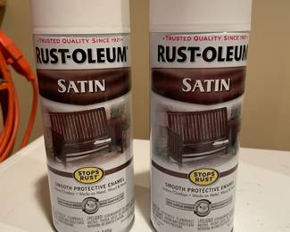 Pair if Rust-oleum Satin Smooth Protective Enamel,  $6