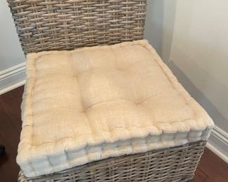 Pair of cream seat cushions, was $28, NOW $20