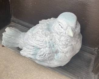 Bird figurine (not concrete), 9"W x 6.5"H,  was $9, NOW $7