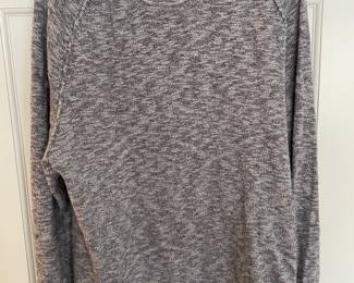 32 Bar Blues Large mottled grey long sleeve light weight sweater,  was $12, NOW $9