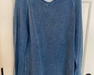 Carbon 2cobalt blue Large jersey lined sweater, 100% cotton,  was $15, NOW $9