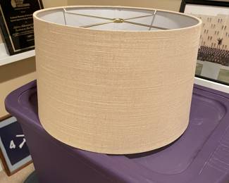 Tan Linen Lamp shade #3, 14"D x 9.5"H,  was $18, NOW $10
