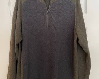 Eddie Bauer 2 tone 1/4 zip sweater,  Size L,  was $12, NOW $9