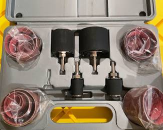 25 piece Sanding drum set in case, was $8, NOW $6