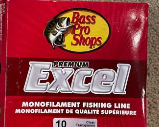 Excel 10 lb monofilament fishing line,  1500 yards,  was $6, NOW $3