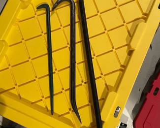 Large pry bar, was $10, NOW $7. (Medium thick pry bar, was $8, NOW $5/SOLD), Medium thin pry bar, was $7, NOW $5