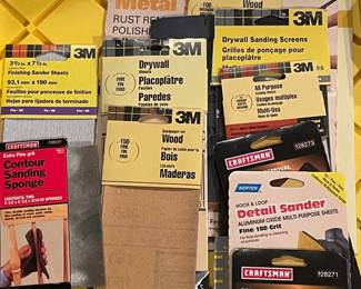 Group of Sanding paper/sanding sponge, was $12, NOW $9