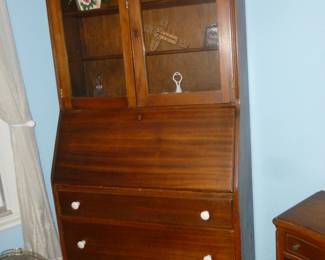 Vintage slant-front secretary