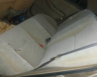 Rear seats..had covers on them for protection..actually in really good condition, just need a vaccum