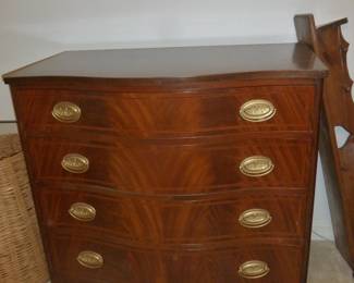 Beautiful flame mahogany small dresser
