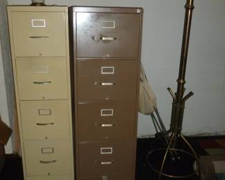 file cabinets, coat rack