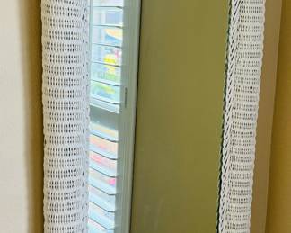 30	$60 
Wicker oval mirror 47Hx21W 	