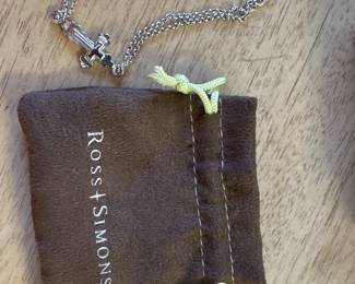 $36. Sterling cross bracelet 