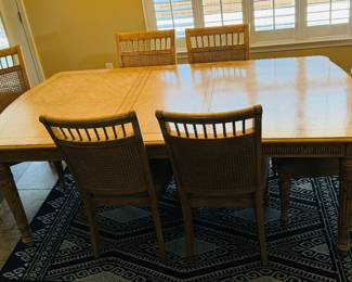 1	$1,075
Havertys dining table 66""L & 20"" leave & 6 chairs
Havertys china cabinet 82x52x19	