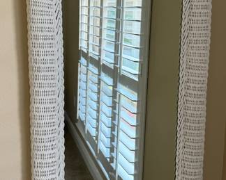 30	$60 
Wicker oval mirror 47Hx21W 	